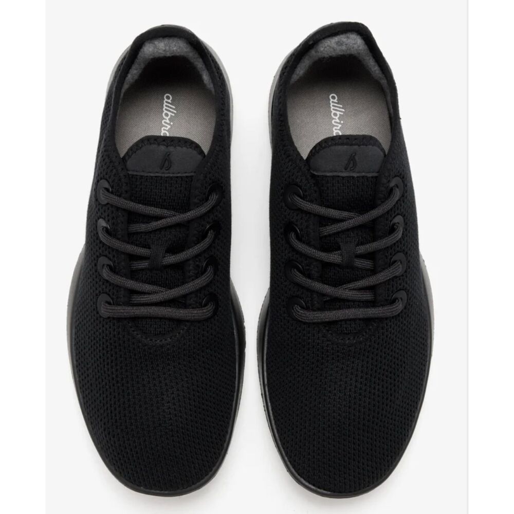 Allbirds Tree Runner Sneakers All Black Women’s Size 8 New